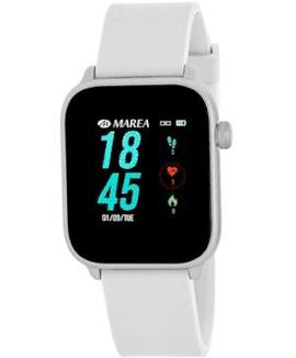 Smart watch MAREA cuadrado silicona blanco