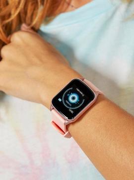  Smart watch MAREA cuadrado silicona rosa