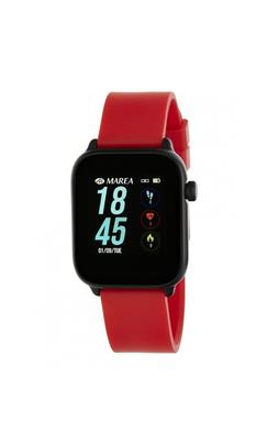 Smart watch MAREA cuadrado silicona rojo