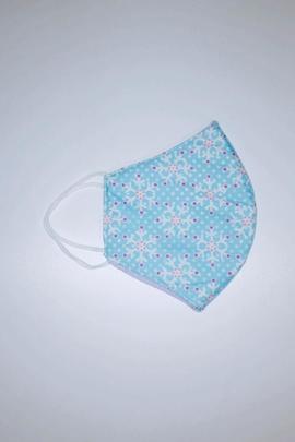 Mascarilla LUPYTA reversible copos nieve/violeta liso