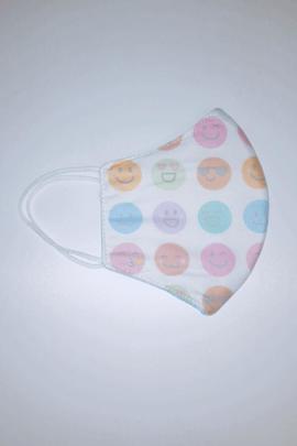 Mascarilla LUPYTA reversible emogis/azul cielo