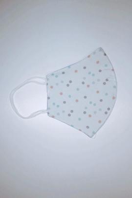 Mascarilla LUPYTA reversible topitos colores/violeta liso