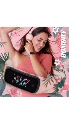 Smart watch MAREA ovalado 2 correas flores tropical/negro