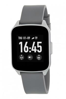 Smart watch MAREA cuadrado plata silicona gris