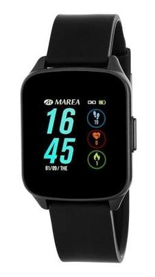 Smart watch MAREA cuadrado silicona negra