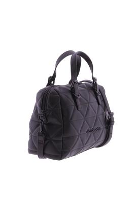 Bolso DON ALGODON tipo baul negro acolchado