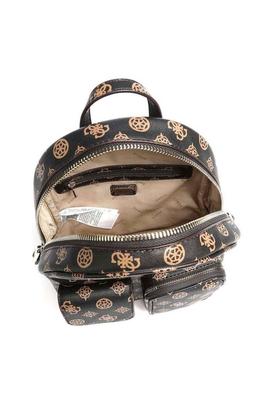 Mochila GUESS Utility Vibe marron logos beig