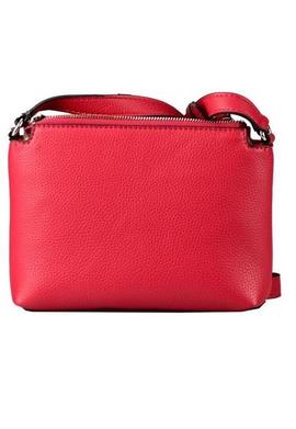 Bolso GUESS rojo efecto doble logo triangulo