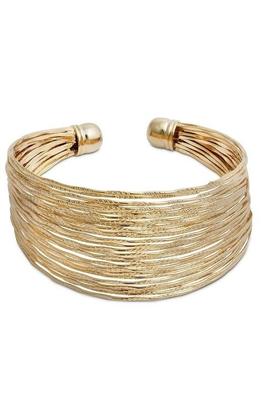 Brazalete LUXENTER Senkh dorado muchas tiras finas