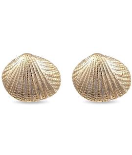 Pendientes LUXENTER Merrhor dorado conchas grandes