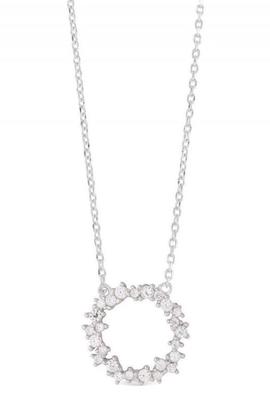 Colgante LUXENTER Thilak plata circulo circonitas blancas