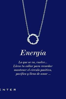 Colgante LUXENTER Thilak plata circulo circonitas blancas