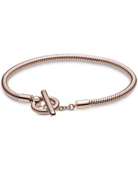 Pulsera PANDORA rose moments con cierre T