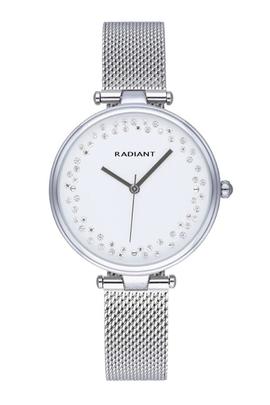 Reloj RADIANT The Cirde acero milanesa aro circonitas esfera