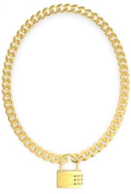 Collar GUESS ' Lock Me Up' dorado