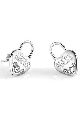 Pendiente GUESS 'Lock Me Up' acero corazon candado