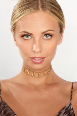 Collar GUESS 'Los Angeles' dorado  letras GUESS