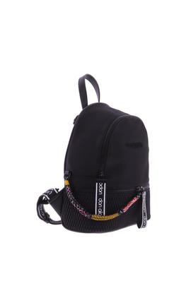 Mochila DON ALGODON nylon negra rejilla delante