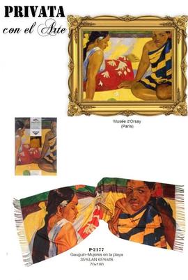 Bufanda PRIVATA  Paul Gauguin 'Mujeres en la playa'