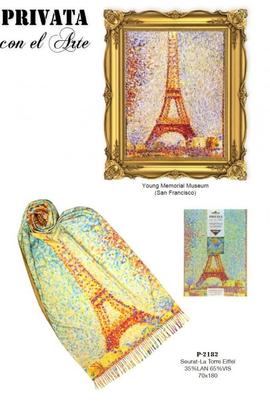 Bufanda PRIVATA Georges Seurat  'La torre Eiffel'