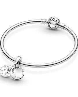 Charm PANDORA colgar plata Luna Durmiente y Estrella