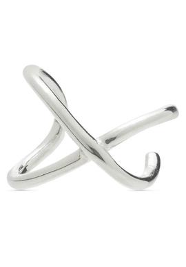 Earcuff LUXENTER Centhas plata 2 tiras entrelazadas