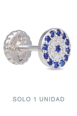 Piercing LUXENTER Kuller plata chapa circonitas aro azul