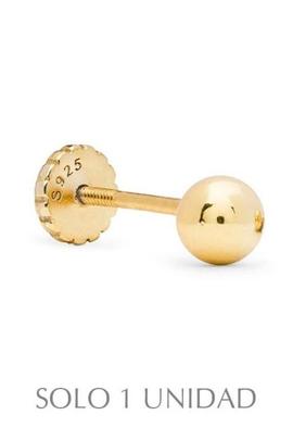 Piercing LUXENTER plata dorada bola pequeña lisa