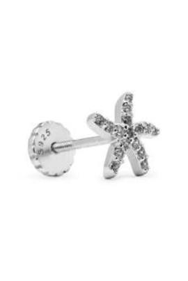 Piercing LUXENTER plata estrella de mar circonitas