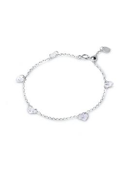 Pulsera LUXENTER Mydira plata cuelgan corazones cristal