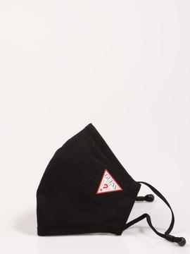 Mascarilla GUESS negra logo lado + funda
