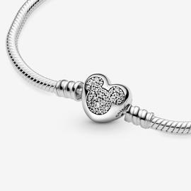 Pulsera PANDORA moments Cierre Corazón Mickey Mouse de Disne