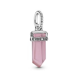 Colgante PANDORA plata Amuleto Rosa