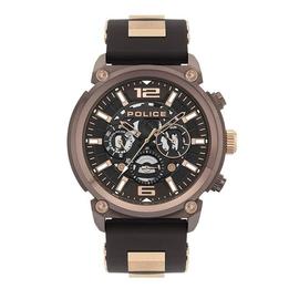 Reloj POLICE Armor caucho marron caja cobre