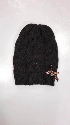 Gorro GUESS lana marron lazo leopardico