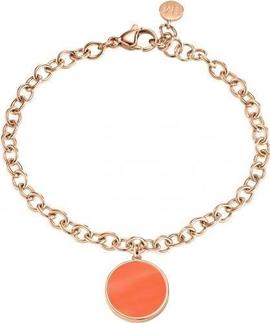 Pulsera MORELLATO cobre cuelga chapa coral