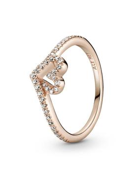 Anillo PANDORA Rose Corazón Espumoso Brillante