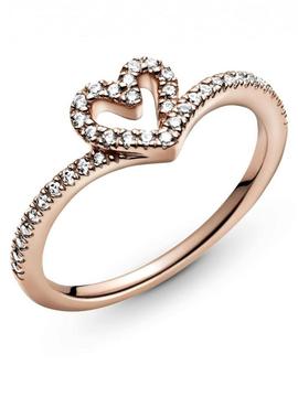 Anillo PANDORA Rose Corazón Espumoso Brillante