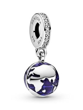 Charm PANDORA colgar plata Nuestro Planeta Azul