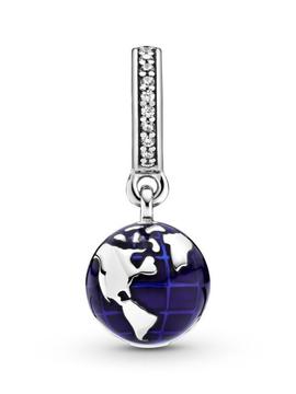 Charm PANDORA colgar plata Nuestro Planeta Azul