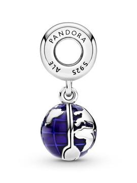 Charm PANDORA colgar plata Nuestro Planeta Azul