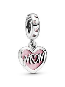 Charm PANDORA plata colgar Corazón Mum