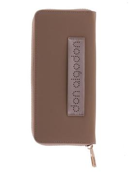 Cartera DON ALGODON alargada nylon beig