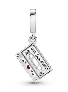 Charm PANDORA colgar plata Cassette Vintage