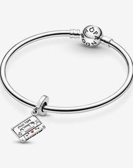 Charm PANDORA colgar plata Cassette Vintage