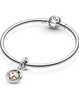 Charm PANDORA plata colgar Mundo Giratorio