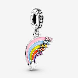 Charm PANDORA plata colgar Arcoiris Colorido