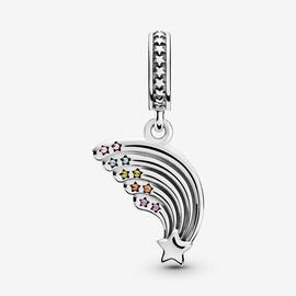 Charm PANDORA plata colgar Arcoiris Colorido