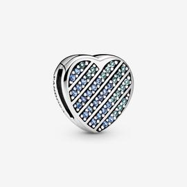 Charm PANDORA reflexion plata Corazón Azul en Pavé