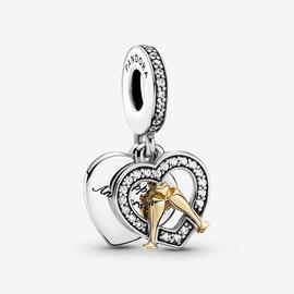 Charm PANDORA colgar plata Feliz Aniversario